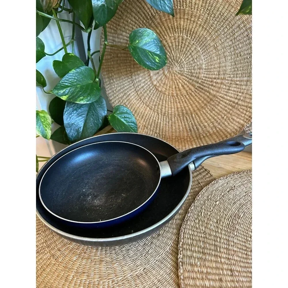Two piece Vintage Used Kitchen cooking pans